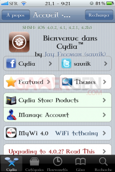 account cydia