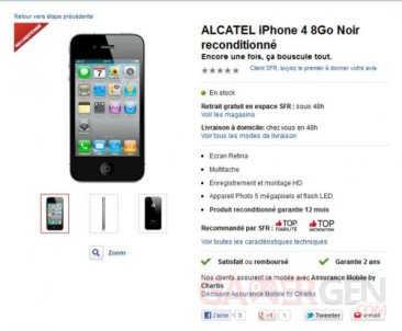 alcatel-iphone-4-reconditionné-sfr