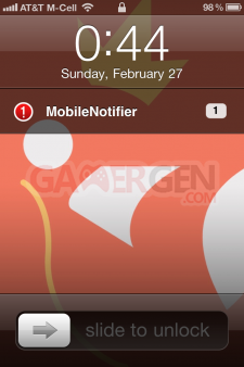 mobilenotifer lockscreen